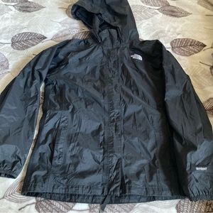 North Face Hyvent Jacket Girls Size L  Black